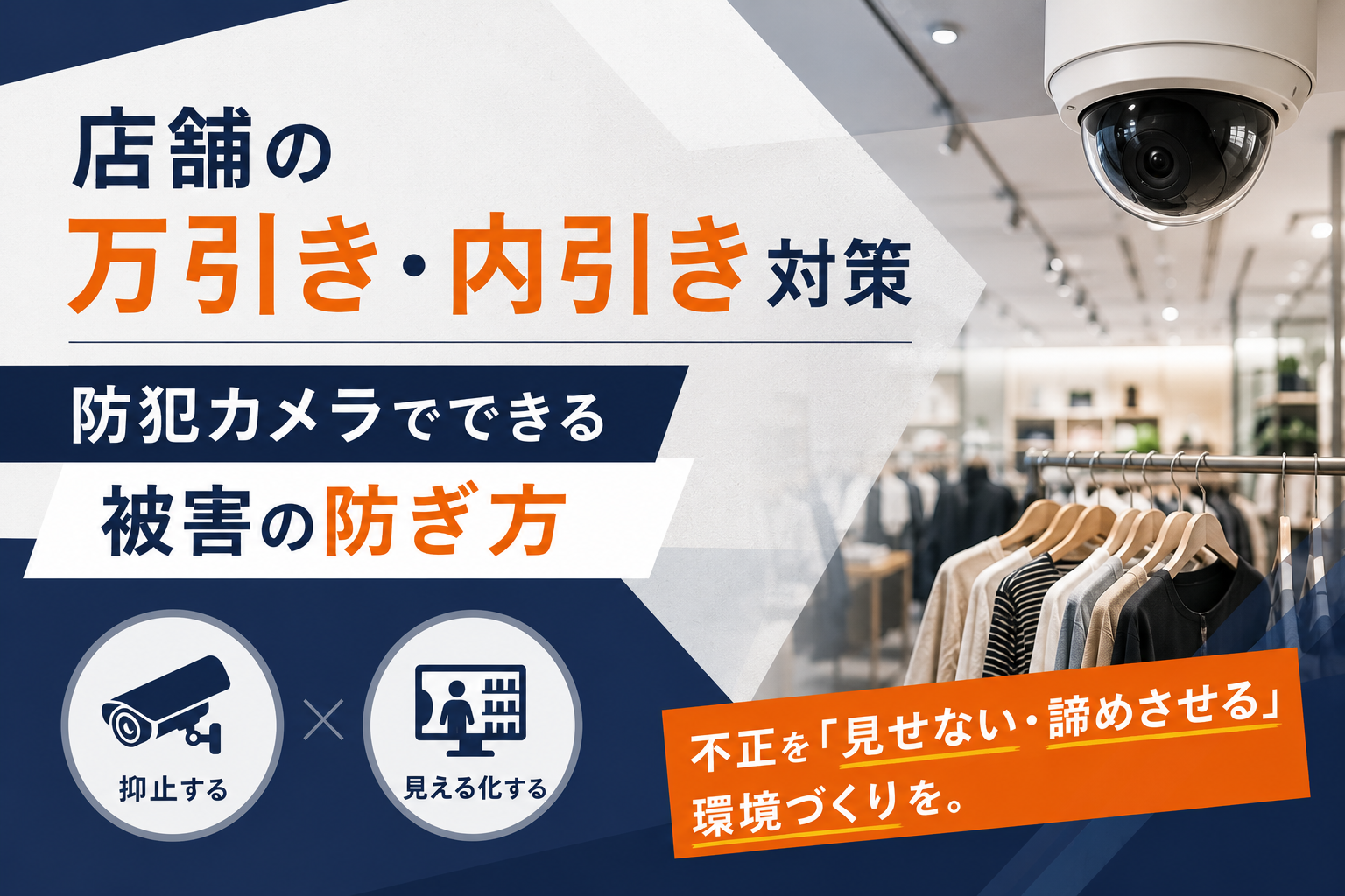 店舗の万引き・内引き対策｜防犯カメラでできる被害の防ぎ方