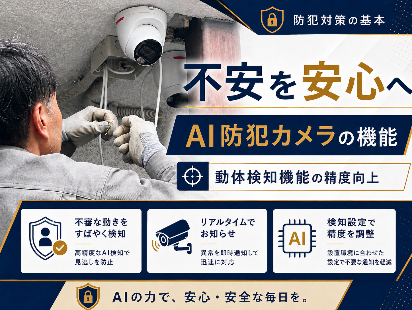 【施工事例】不安を安心に。戸建て住宅への防犯カメラ設置