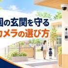 【保育園】玄関を見守る防犯カメラの選び方